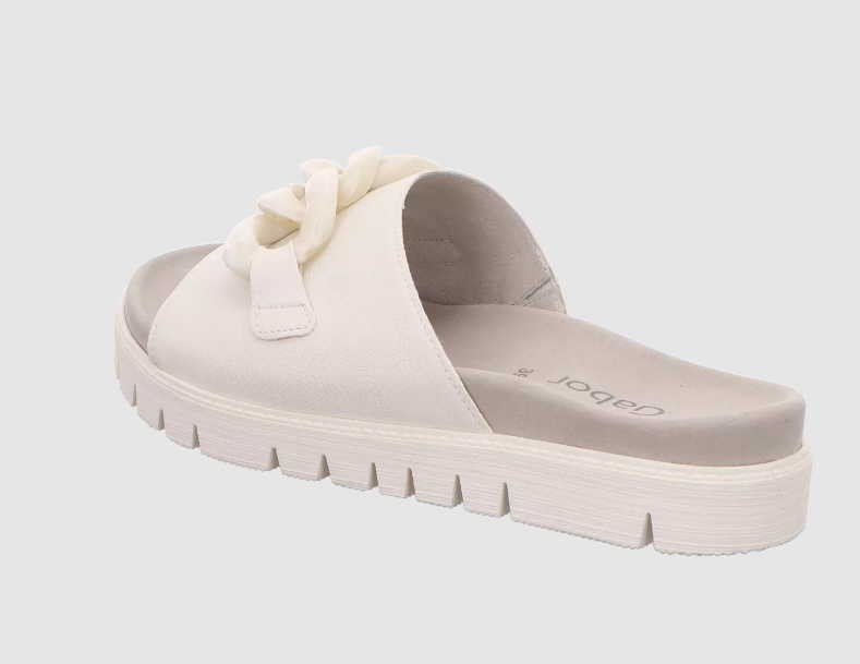 GABOR Sportliche Sandalen weiss Gabor Fashion Pantolette 23.743.20 Weiß