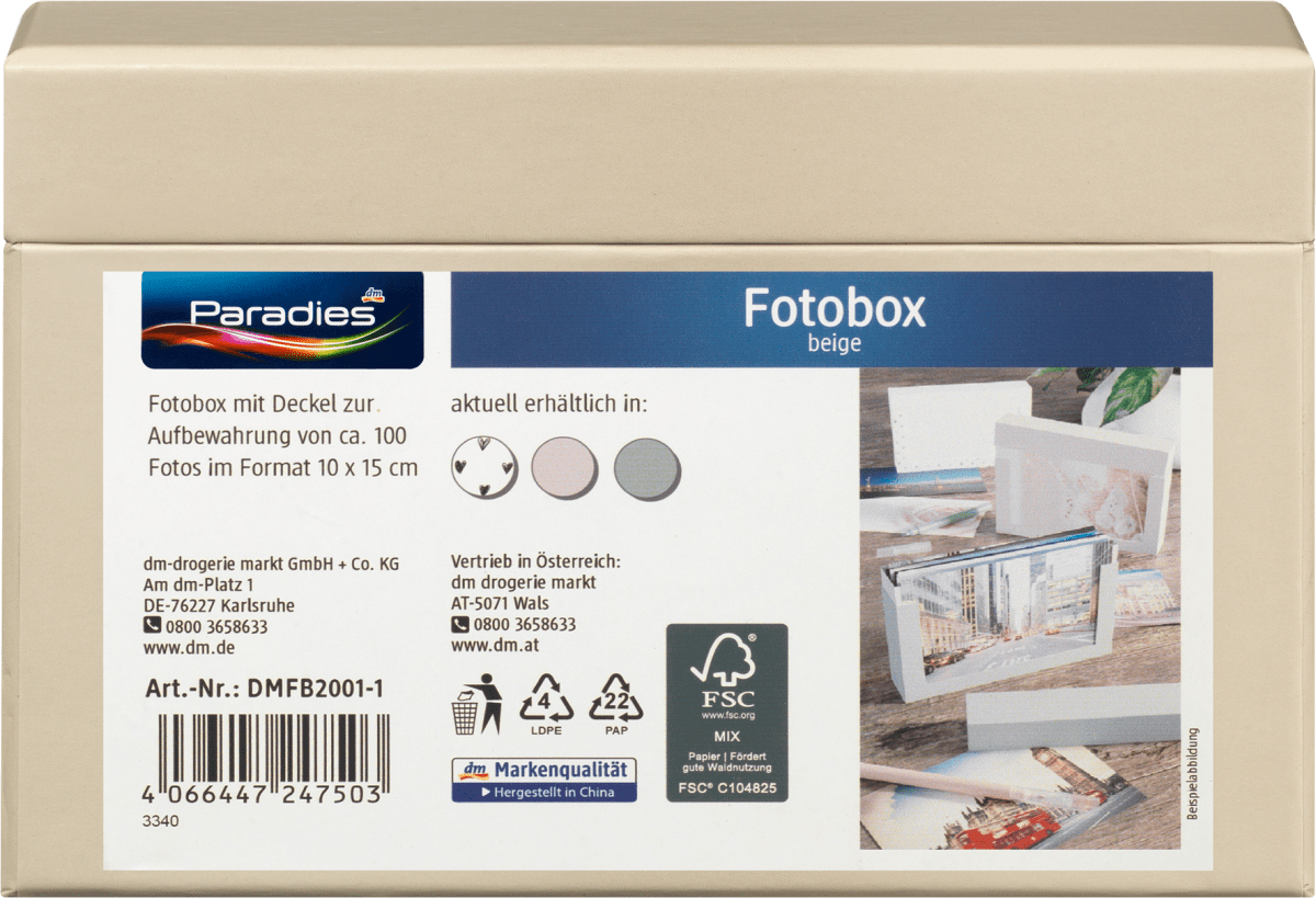 Fotobox Beige, 1 St