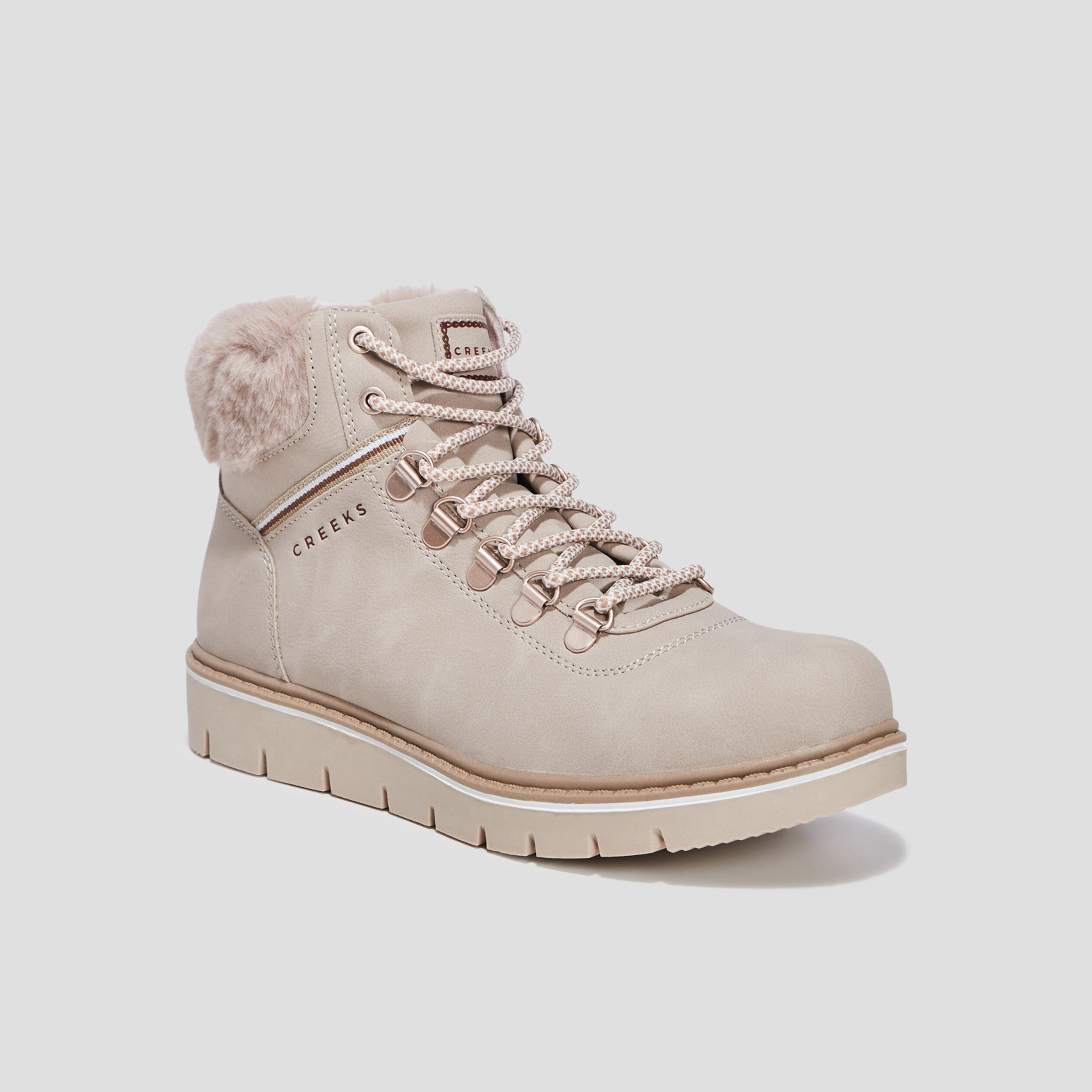 Bottines à lacets sable femme | La Halle