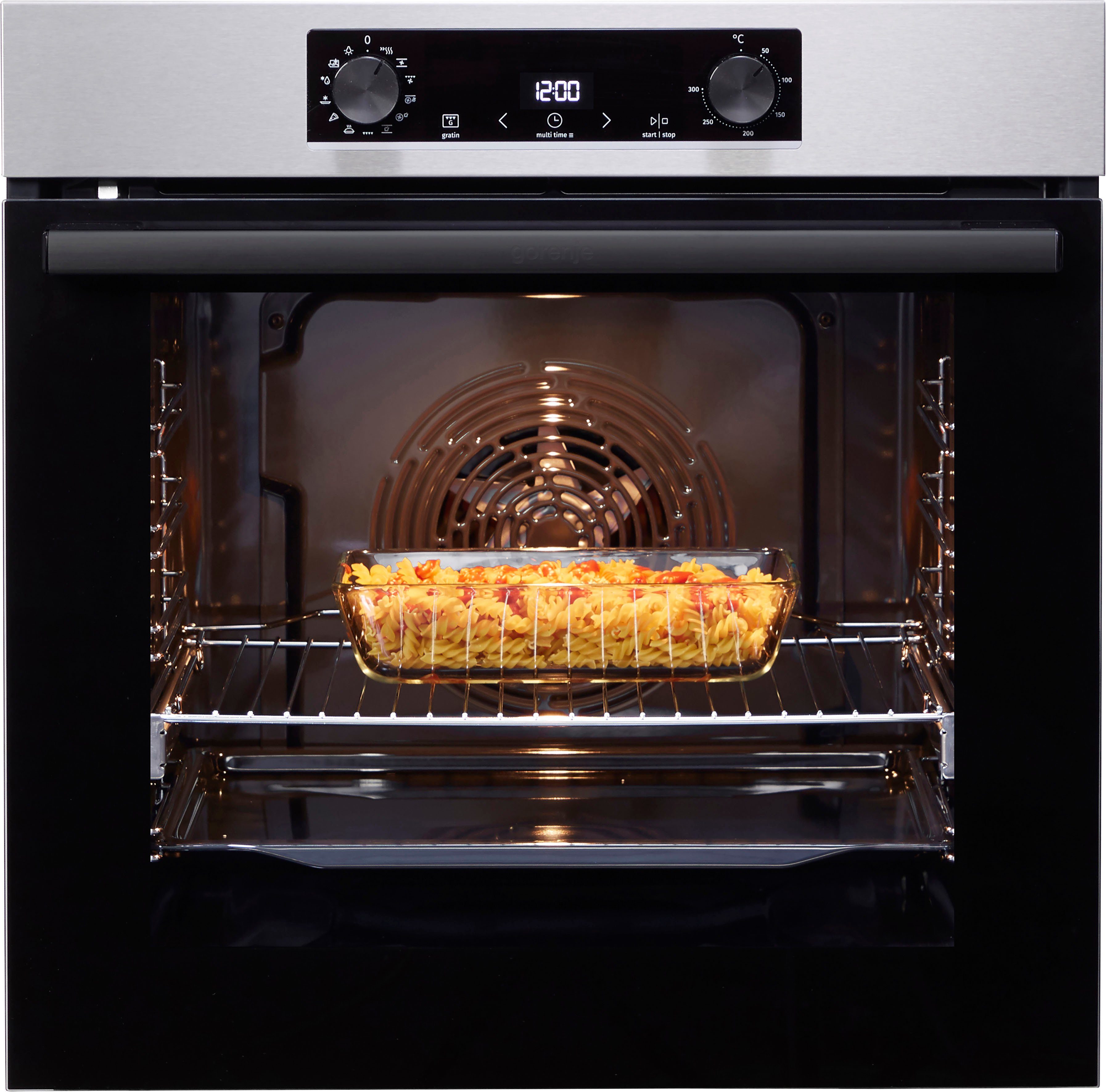 GORENJE Backofen-Set Pacific Backofen-Set Pyrolyse/Induktion 2021, mit 1-fach-Teleskopauszug, Pyrolyse-Selbstreinigung, Pyrolyse Backofen & Induktionskochfeld