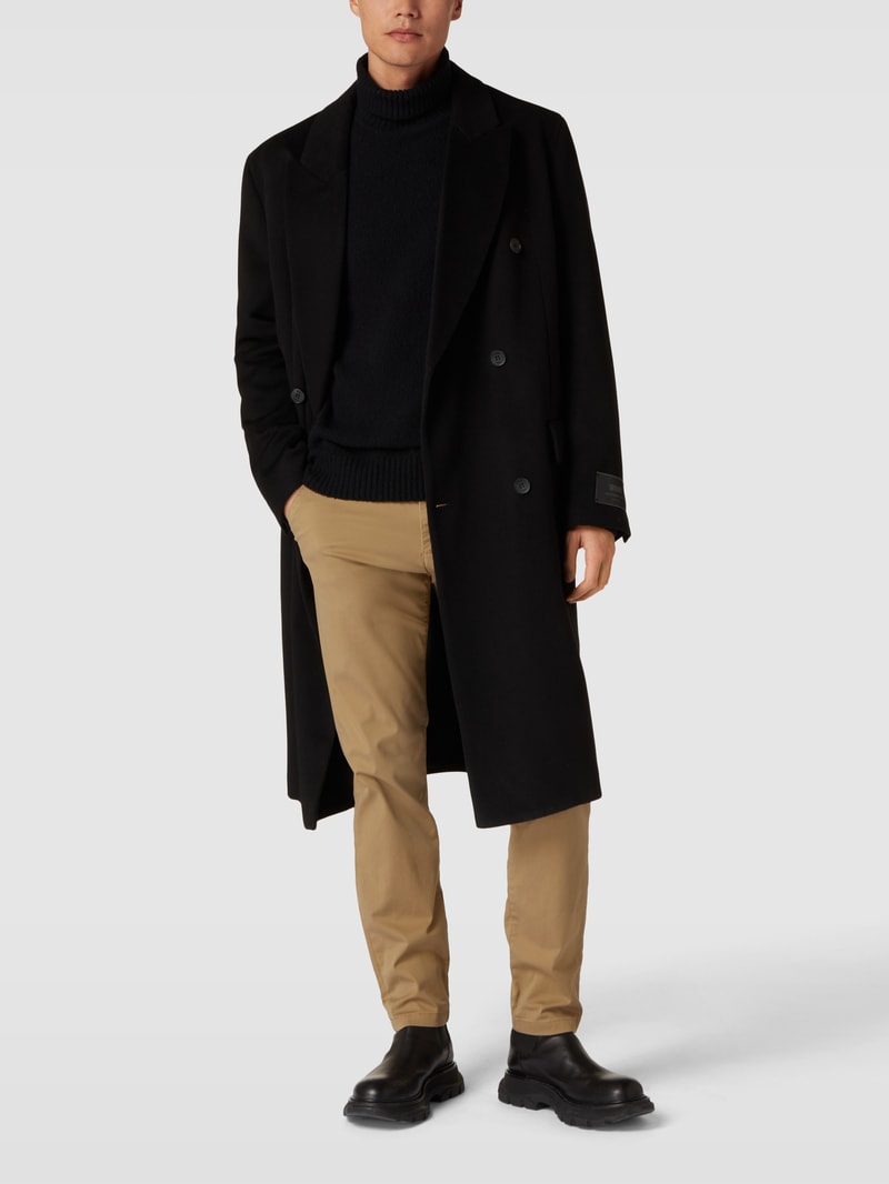 Slim Fit Chino in unifarbenem Design Modell 'NEW Miles' in camel