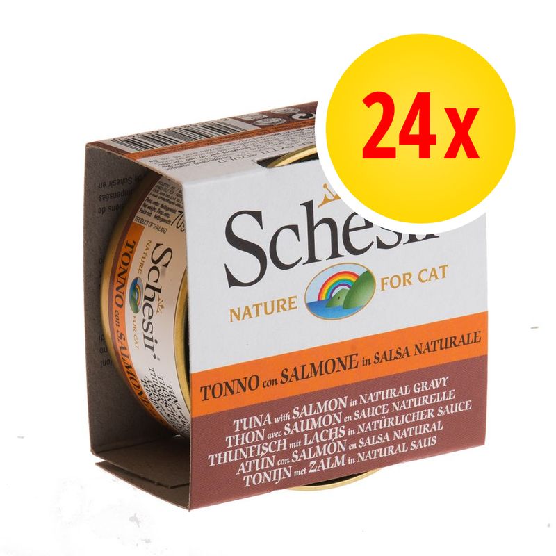 24 x 70 g Schesir in natürlicher Sauce % bei bitiba.de
