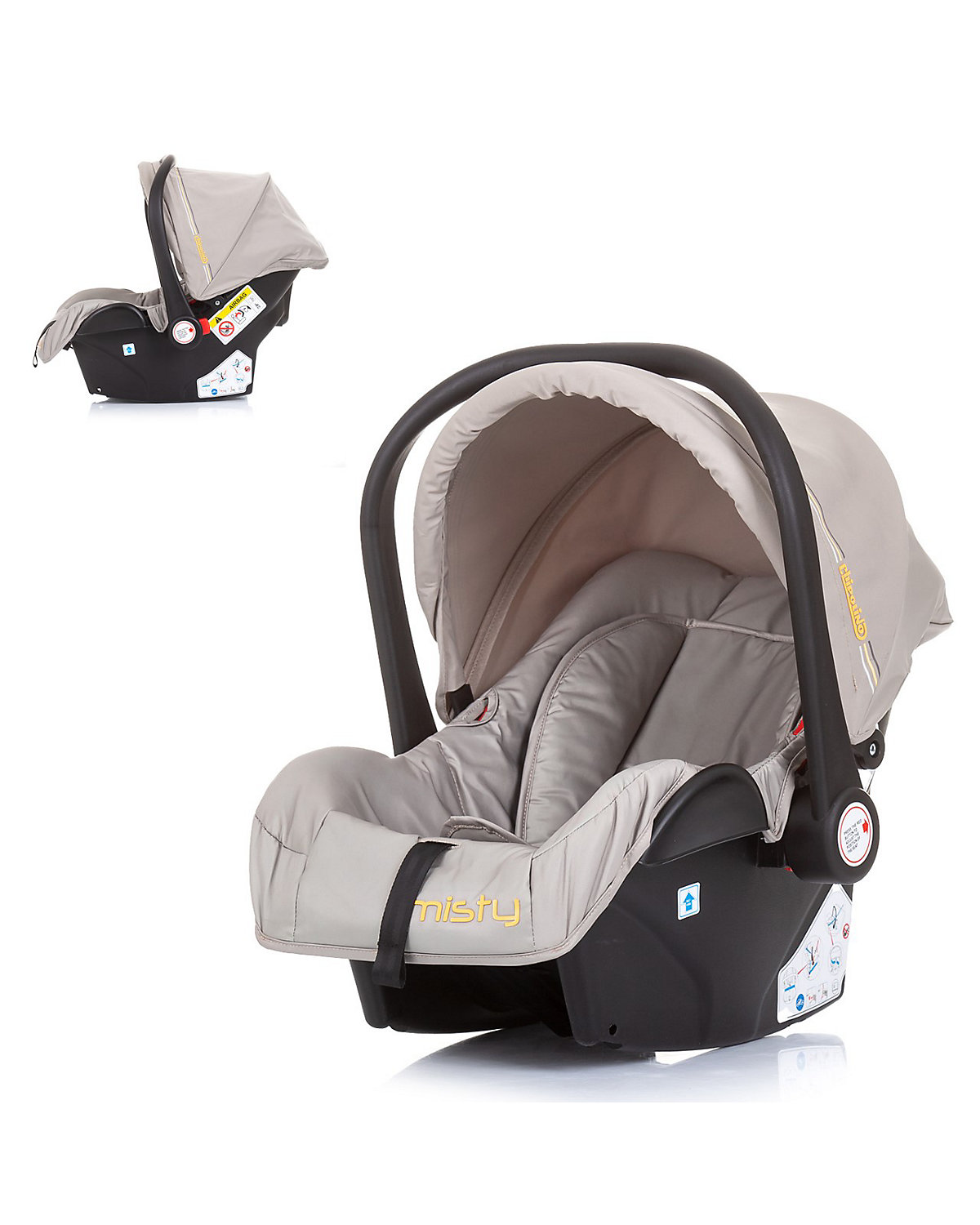 Babyschale Misty Gruppe 0+ (0-13 kg) Kissen, 3-Punkt-Gurt, Sonnendach Kindersitze