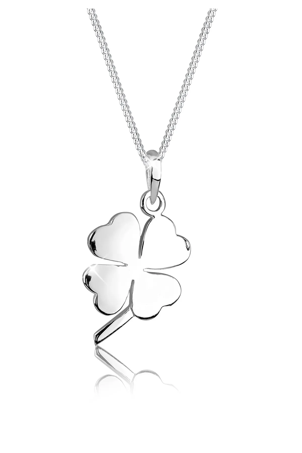 ELLI  Halskette Glücksbringer Kleeblatt 925 Sterling Silber