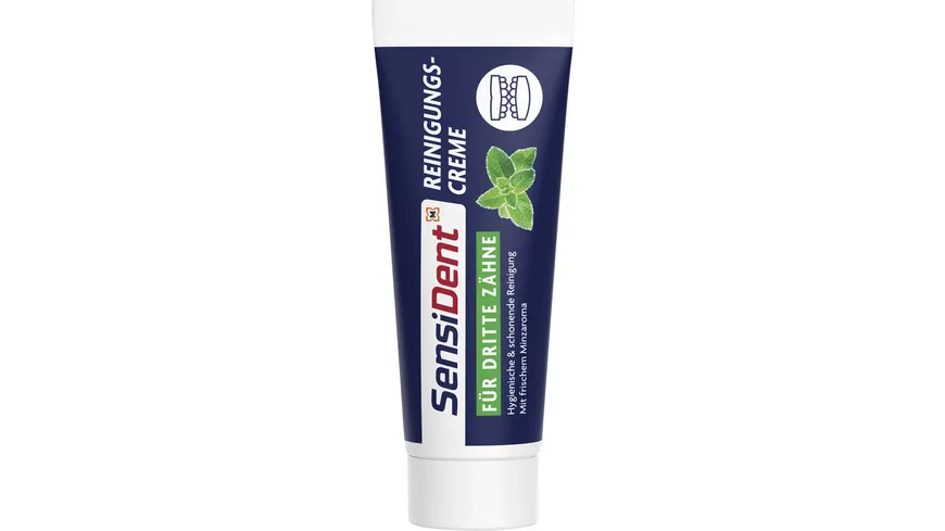 SensiDent Reinigungscreme für Dritte Zähne 75 ml