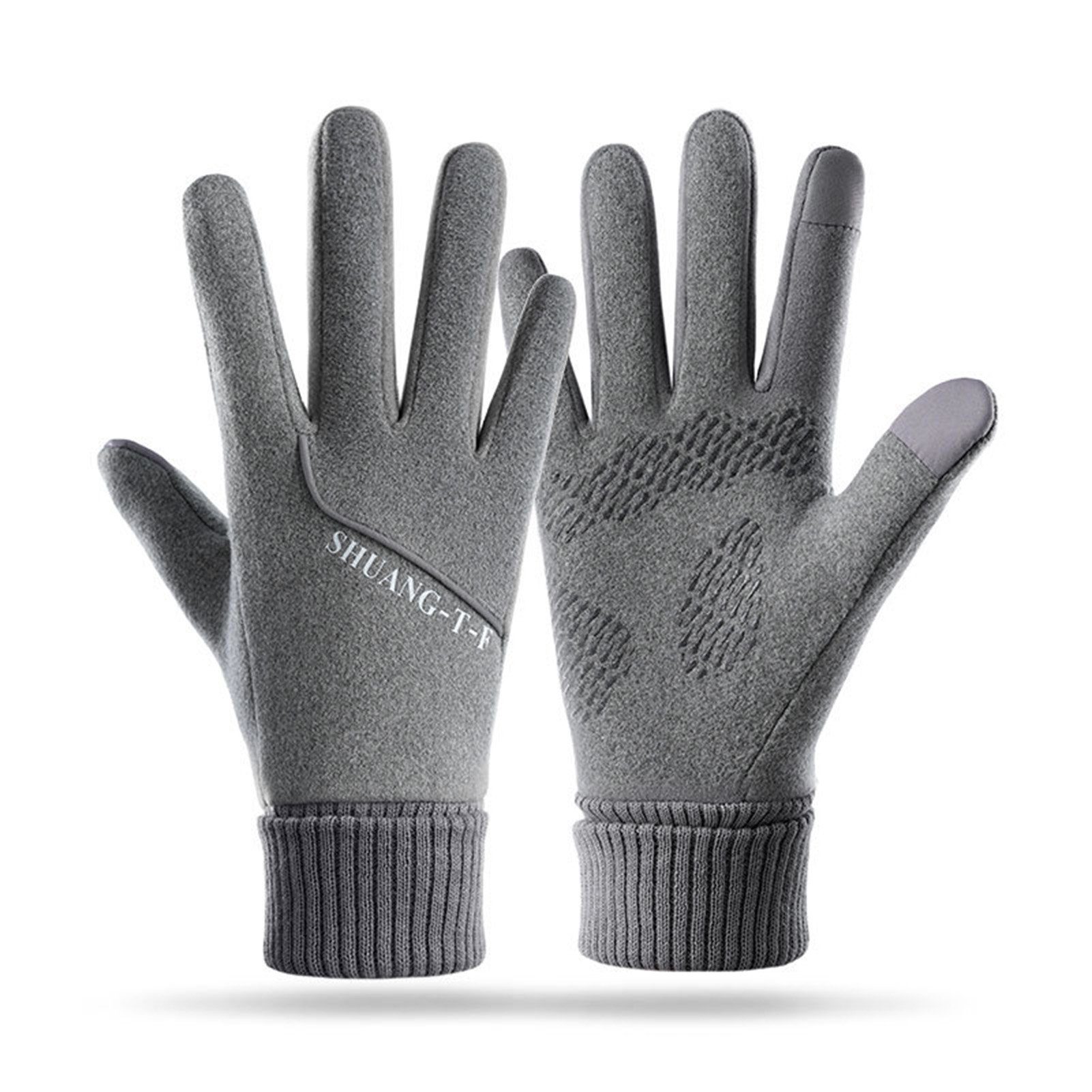 farfi Skihandschuhe 1 Paar Touchscreen Winter warme Handschuhe Anti-Rutsch-Vollfinger (1 Paar Winterhandschuhe)