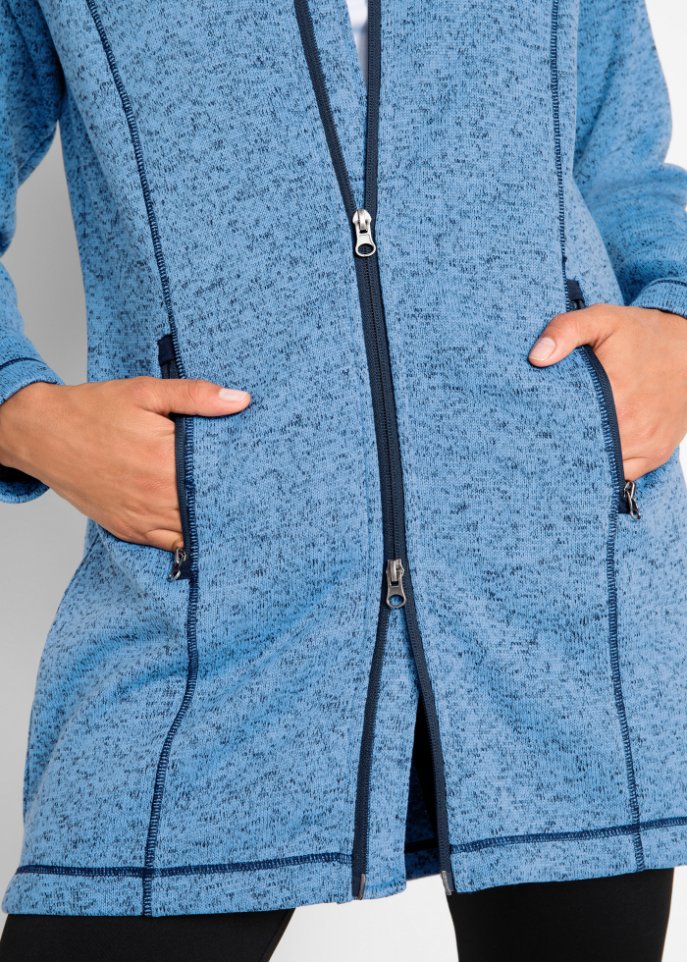 Long-Fleecejacke