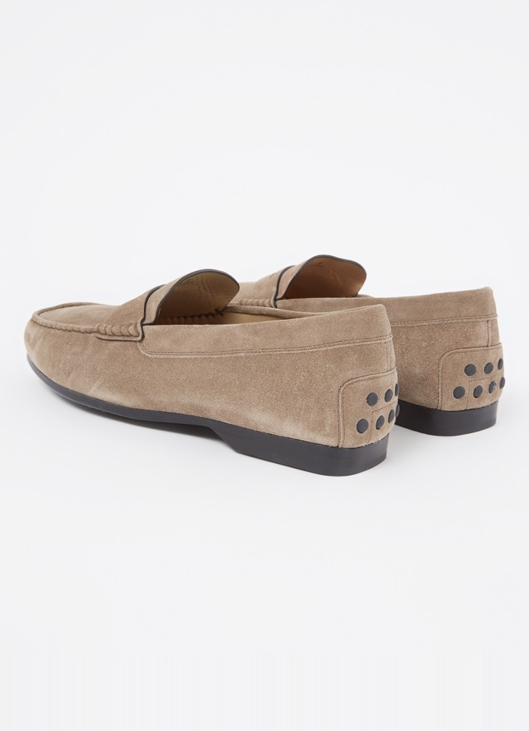 Tod's  Mocassino Gomma loafer van kalfssuède