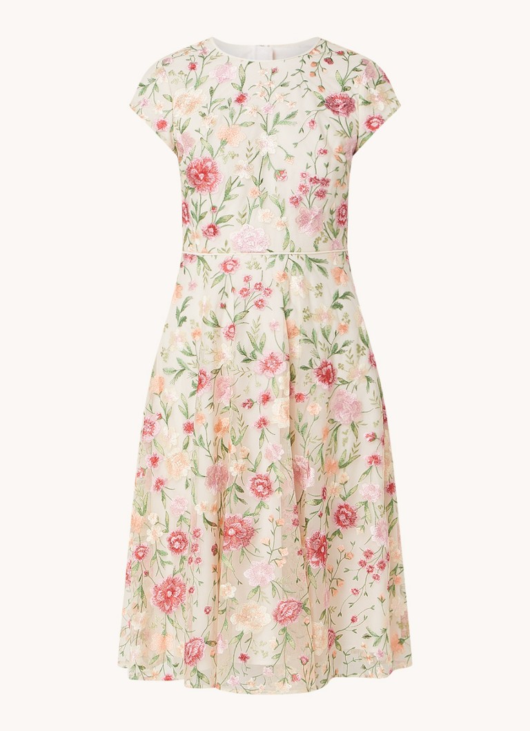 Abito midi Tia di Hobbs con ricami floreali.
