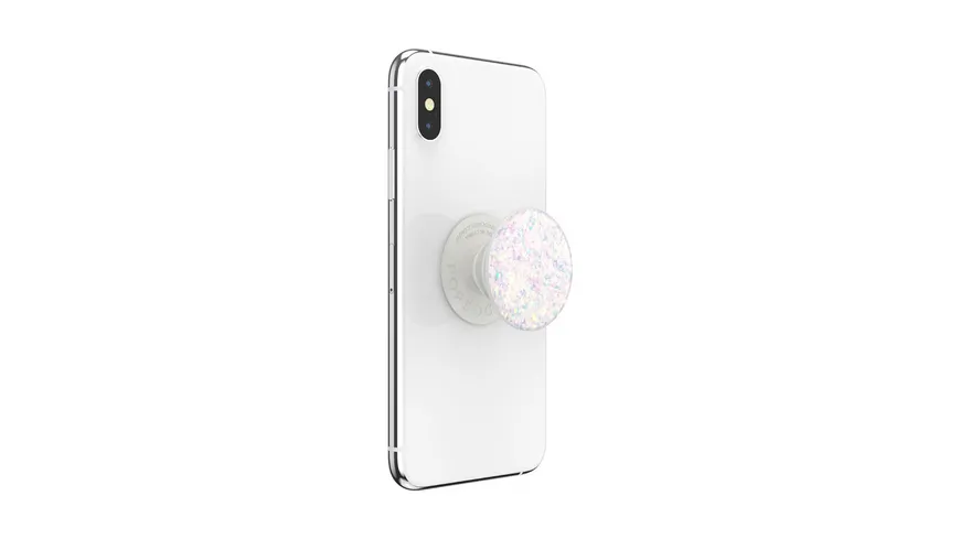 PopGrip - ausziehbarer Handy-Griff Handyhalter -  Iridescent Confetti White