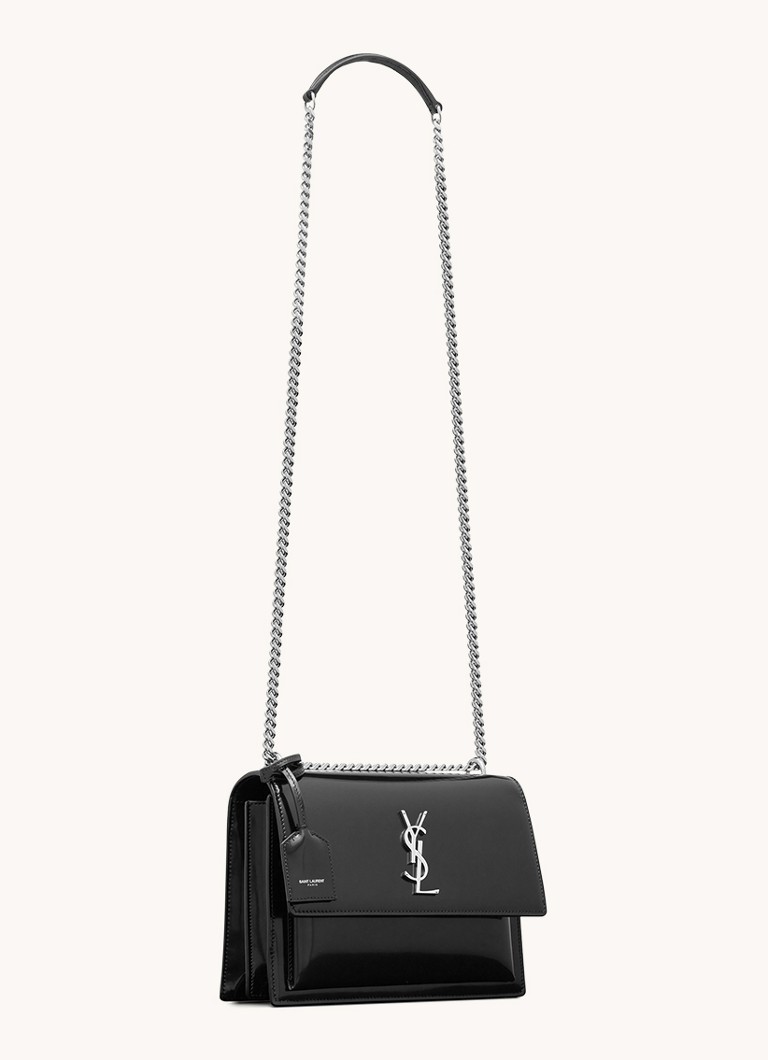 Borsa a tracolla media Saint Laurent Sunset in pelle di vitello