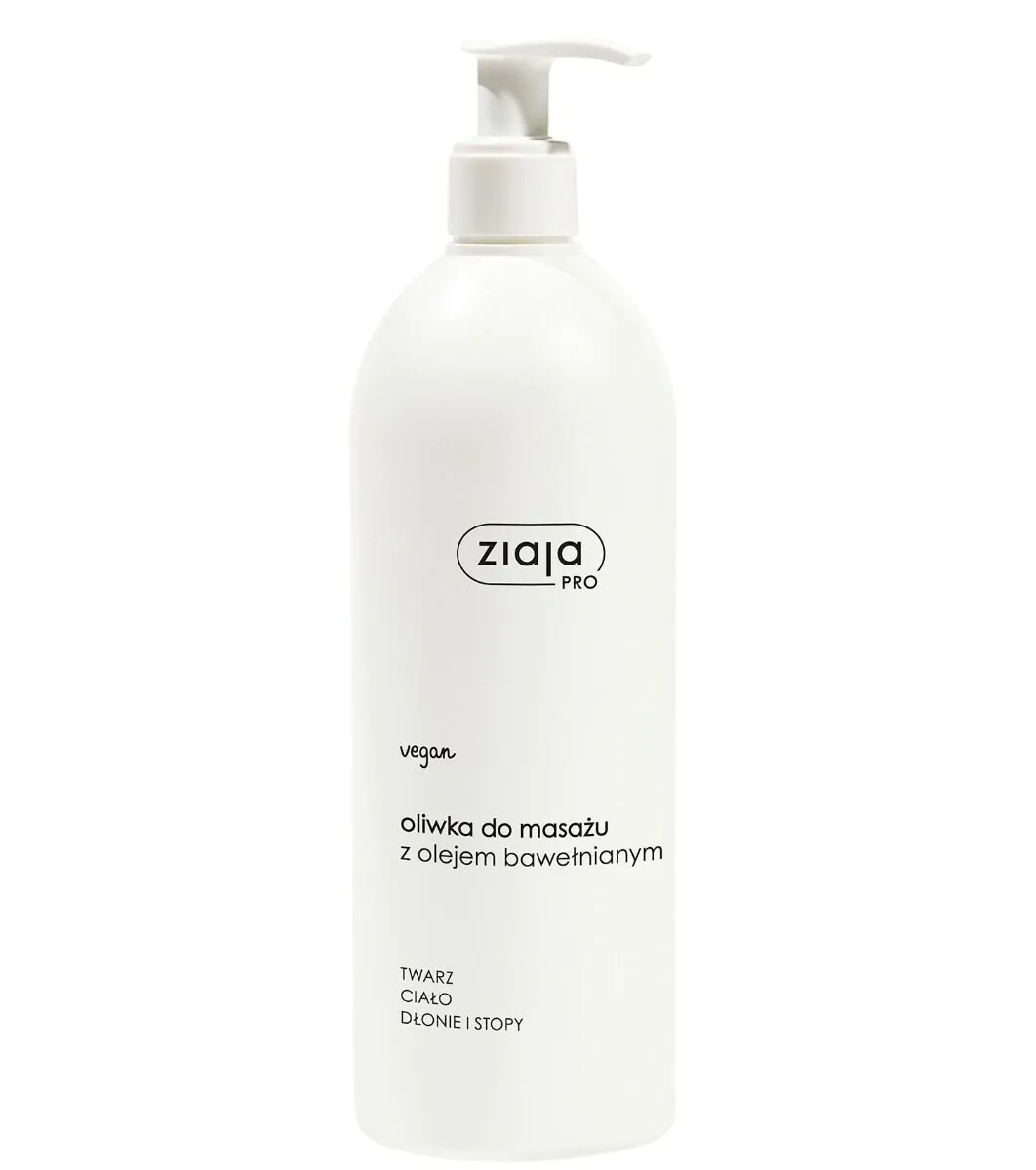 Ziaja PRO masažo aliejus su medvilnės sėklų aliejumi 500 ml