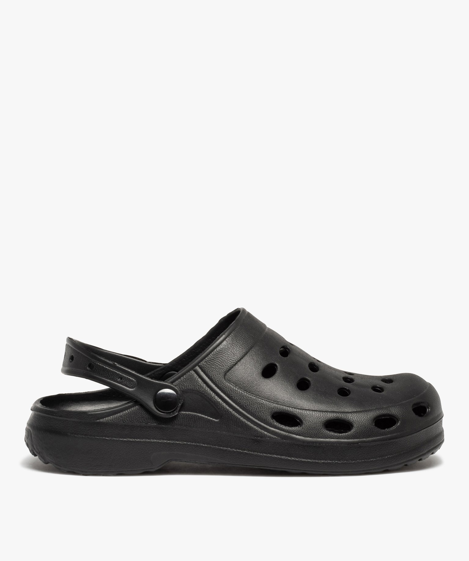 Sabots souples homme dessus uni perforé noir | GEMO