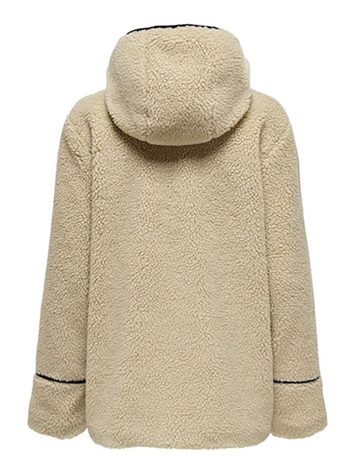 ONLY Fleecejacke in Beige günstig kaufen
