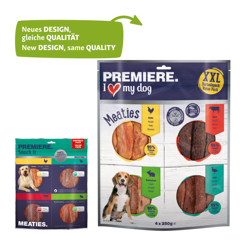 PREMIERE Snacks PREMIERE Pure Meaties XXL Mix 4x250g