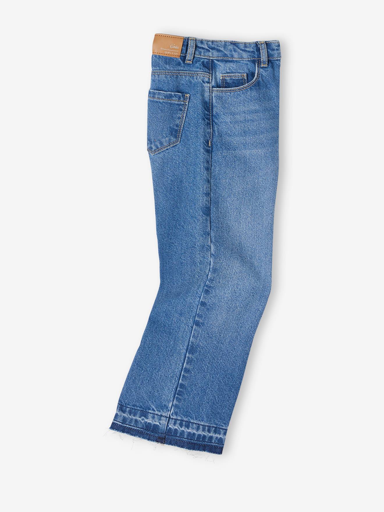 Vertbaudet Mädchen Flare-Jeans - anthrazit