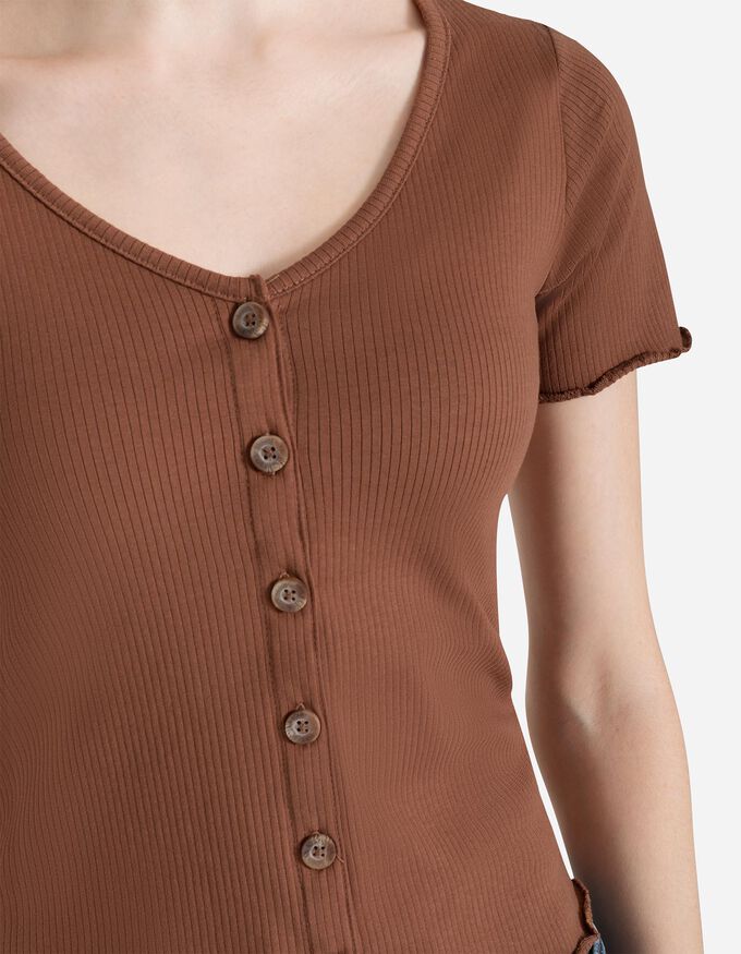 T-Shirt - Knopfverschluss
