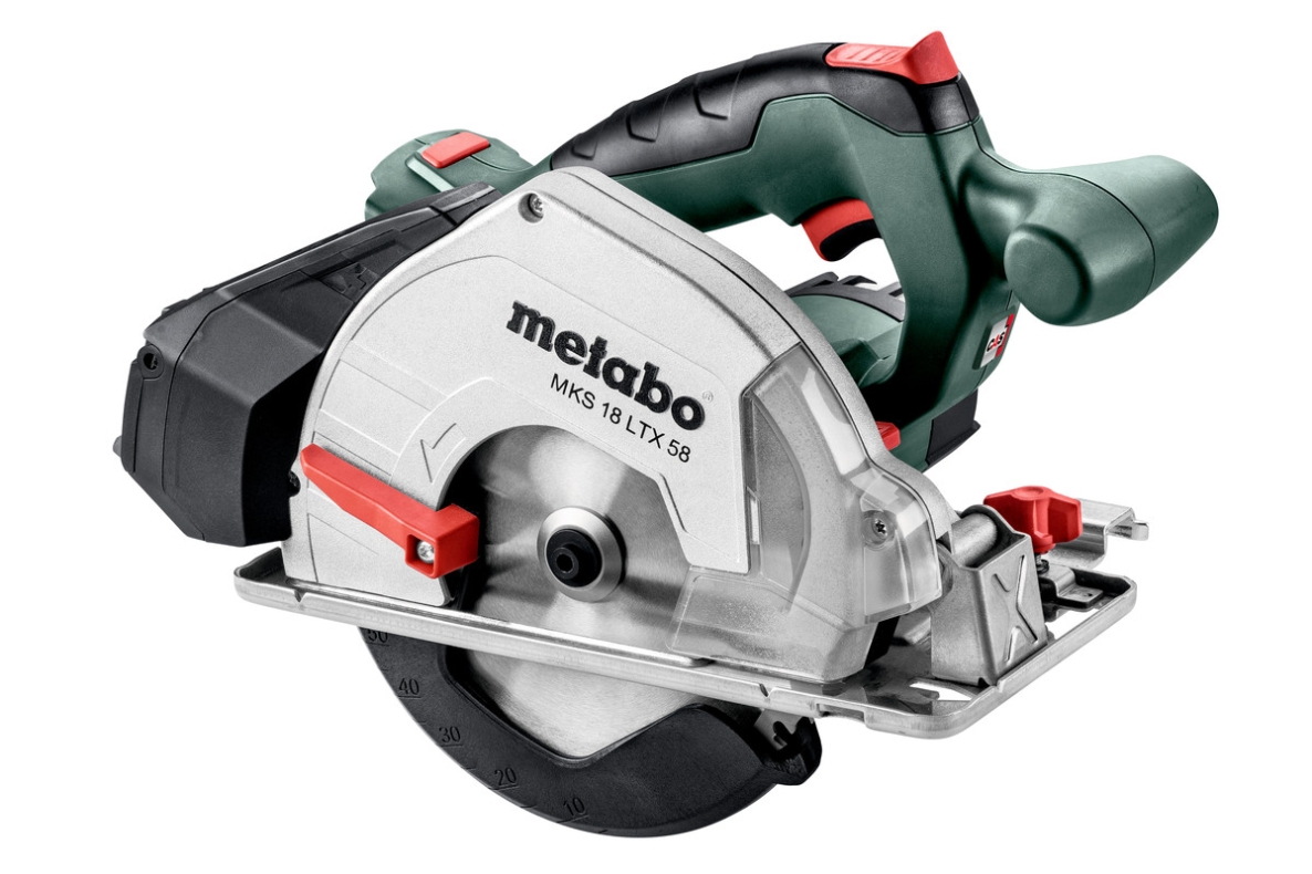 Metabo 600771840 MKS 18 LTX 58 akkus körfűrész fémhez 18V akkumulátorok és töltő nélkül, metaloc kivitelben