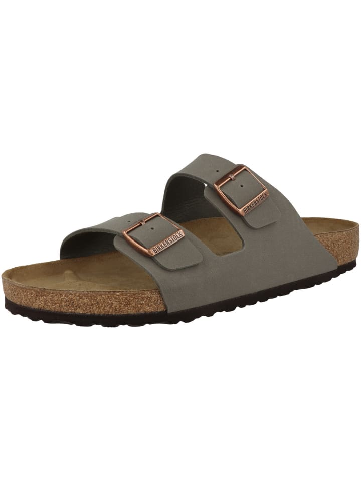Birkenstock Sandale Arizona Birko-Flor Nubuk normal in grau günstig kaufen