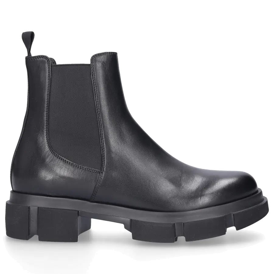 EN AVANT - Stiefeletten 420-04 Kalbsleder Logo schwarz - schwarz