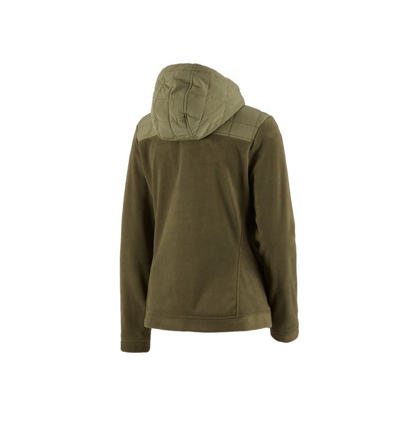 Hybrid Kapuzenfleecejacke e.s.concrete, Damen