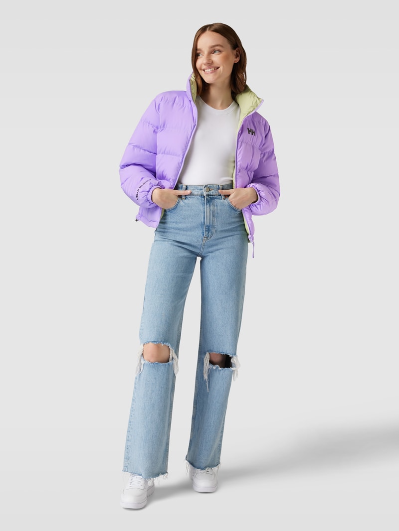 Steppjacke mit Wendefunktion in flieder