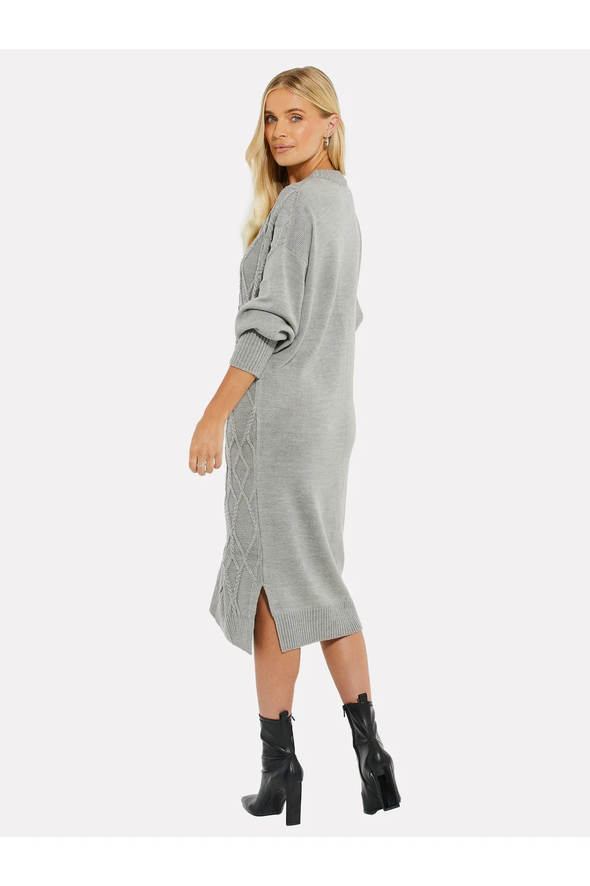 Threadbare  Strickkleid THB Harley Cable Knit Midi