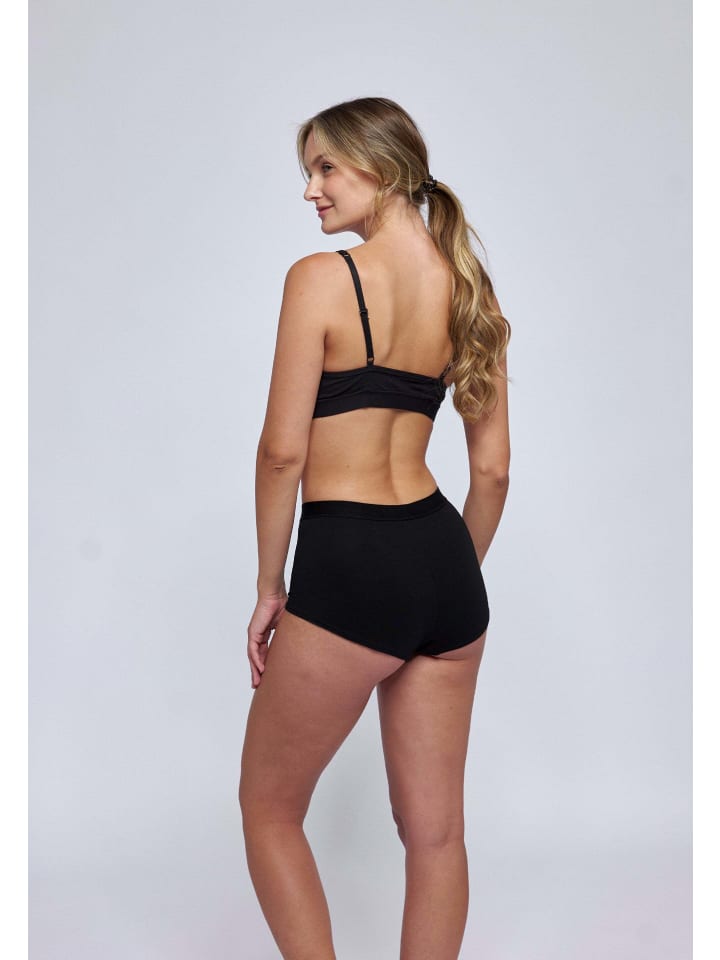 SNOCKS Retro Panties Damen 2 Stück in Schwarz günstig kaufen