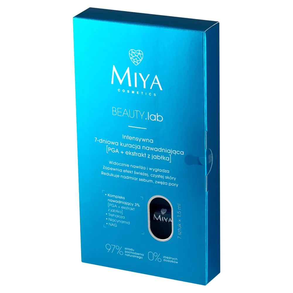 „Miya Beauty.Lab“ intensyvi 7 dienų drėkinamoji procedūra [Pga + obuolių ekstraktas] 3%