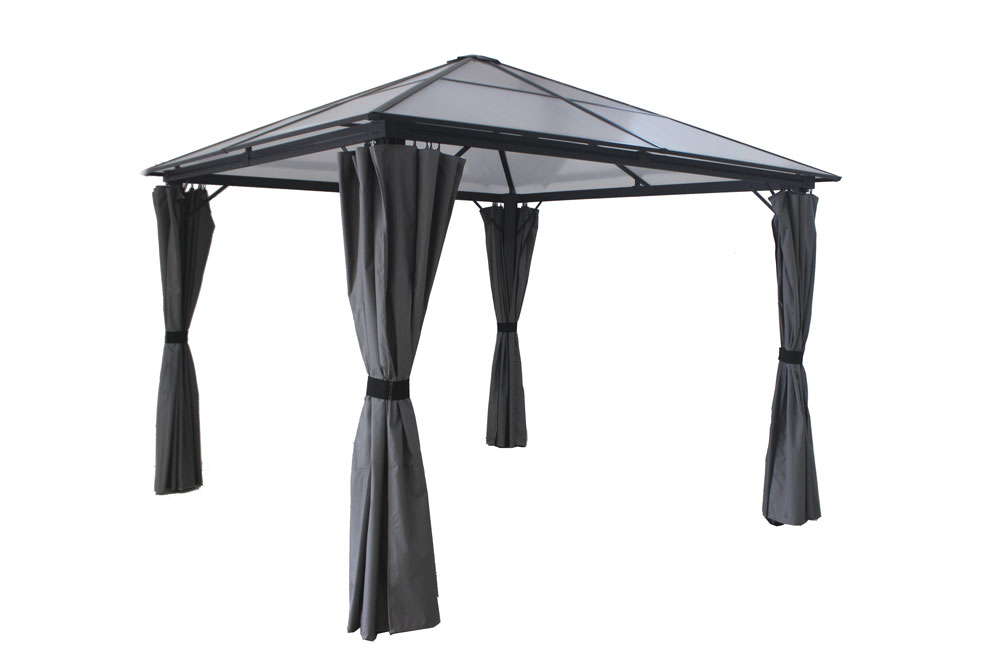 CHILLROI Alu-Pavillon ca.2,95x2,95x2,65m-Dunkelgrau