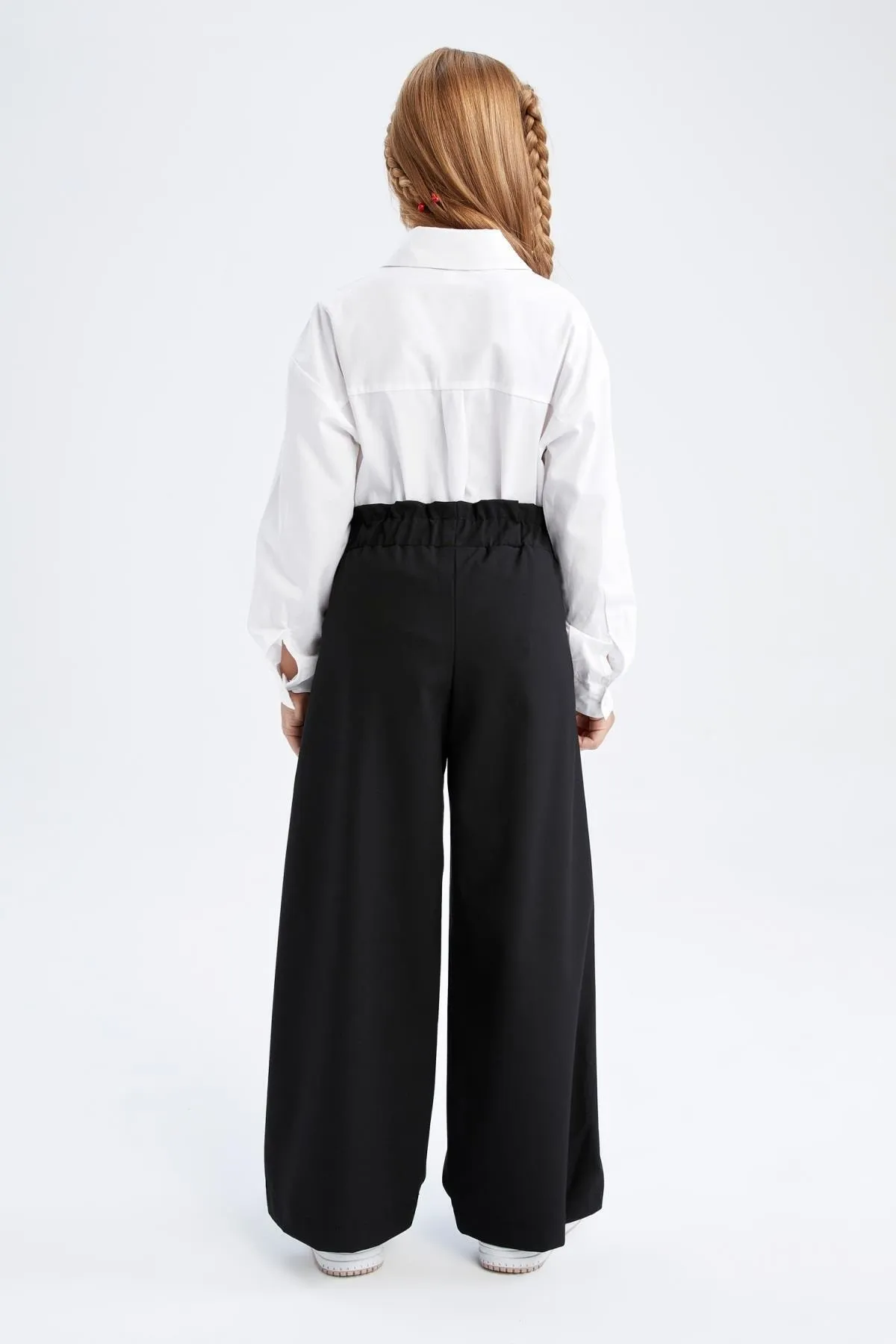 DeFacto  Mädchenhose „Back to School“ mit weitem Bein und Gürtel