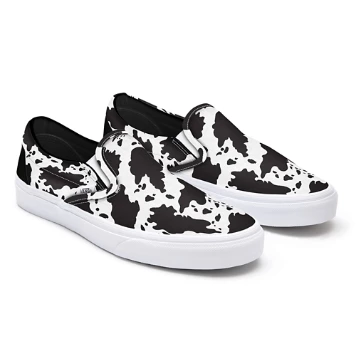 Cow Print Slip-On Platform personalizzate