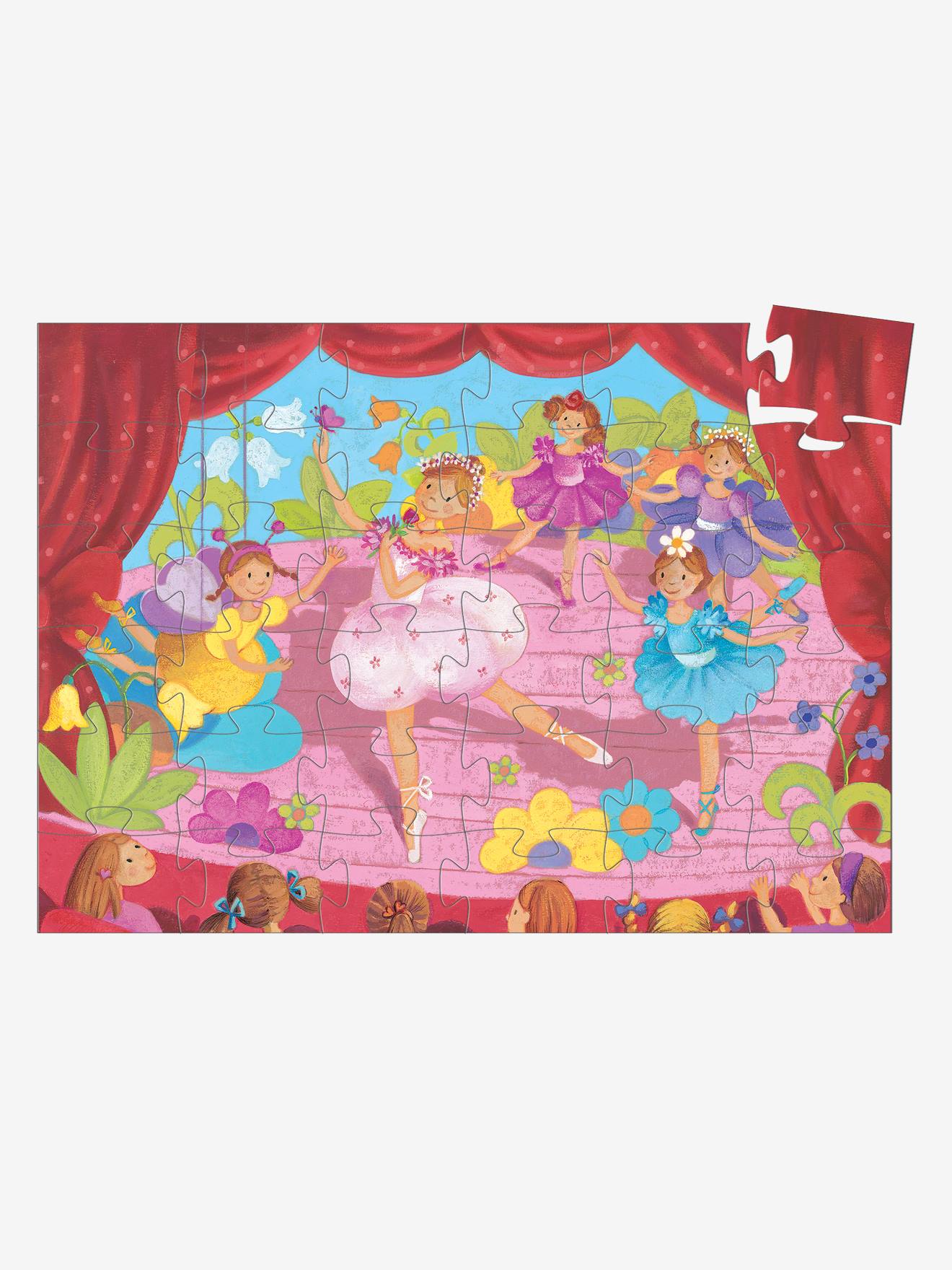 Puzzle La ballerine à la fleur 36 pièces DJECO multicolore