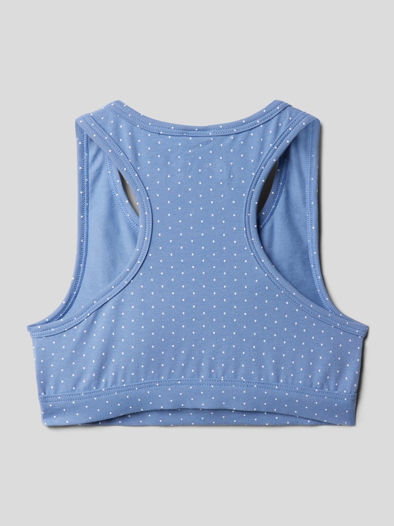Bustier mit elastischen Bund in blau