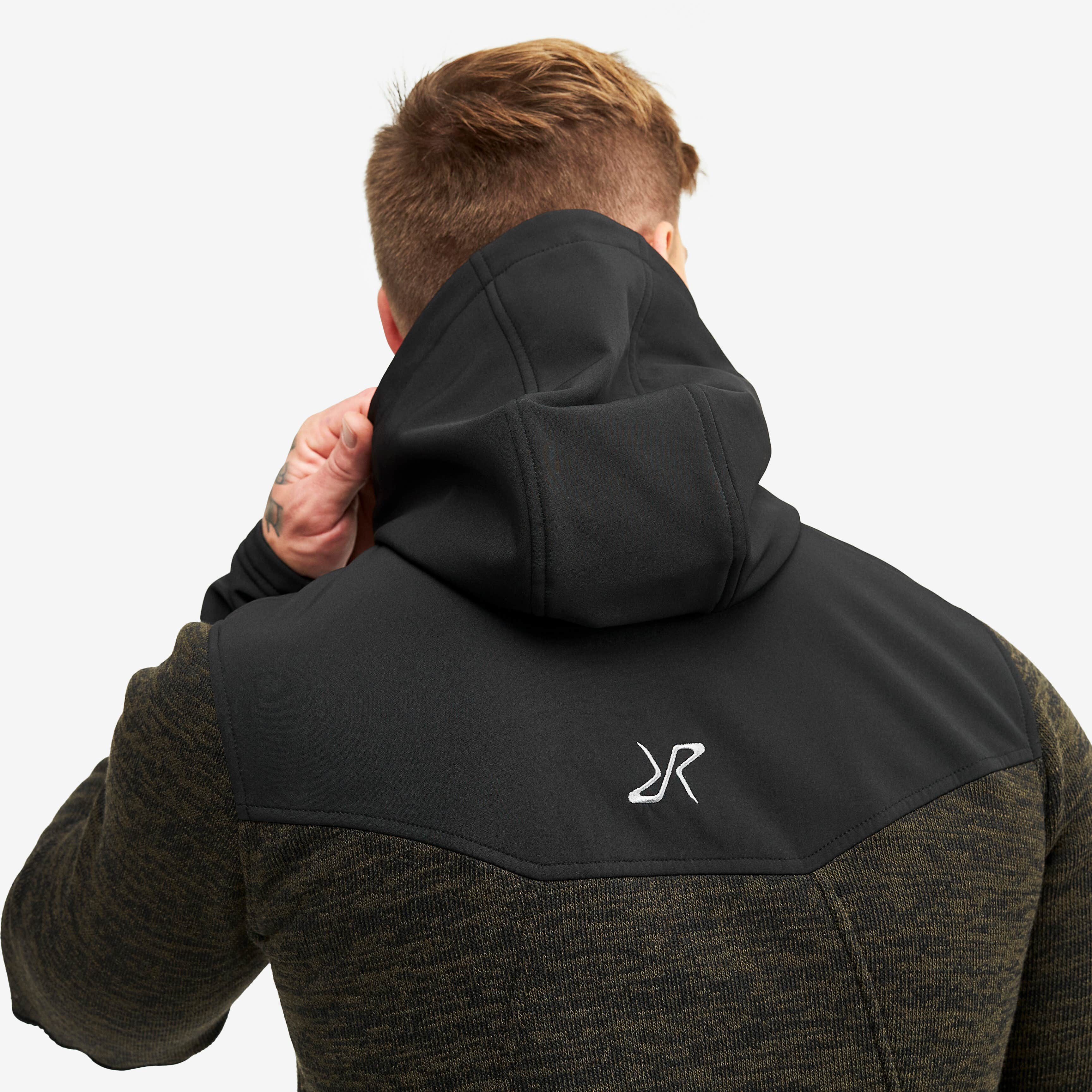Wander Pro Wool Hoodie Homme Dark Olive