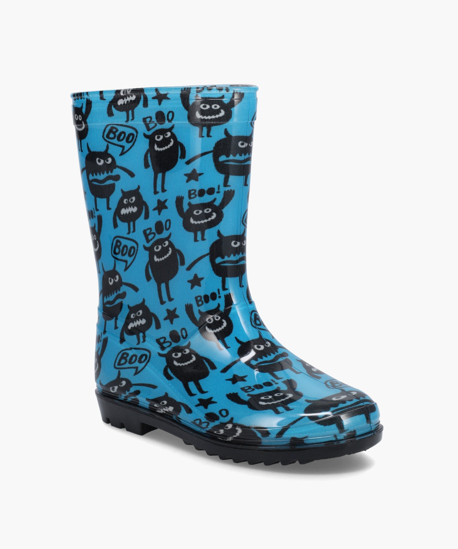 Bottes de pluie Garçon imprimées monstres bleu | GEMO