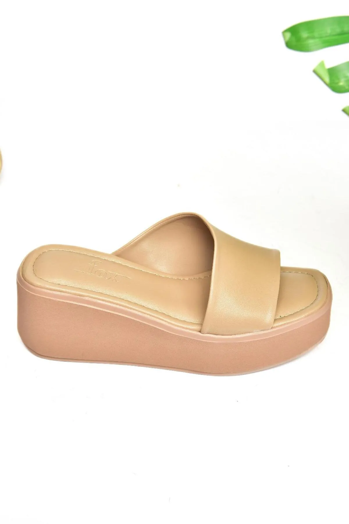 Fox Shoes  S590150009 Hausschuhe aus Haut mit dicker Sohle