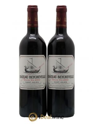 Château Beychevelle 4ème Grand Cru Classé  2000 - Lot de 2 Bouteilles