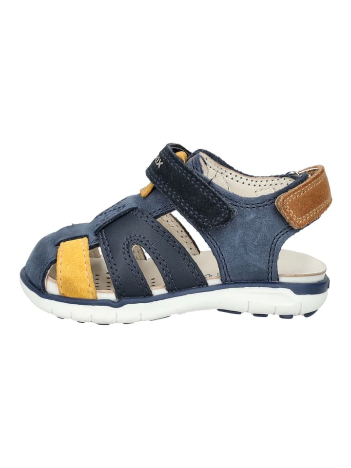 Geox Sandalen in Navy/Gelb günstig kaufen