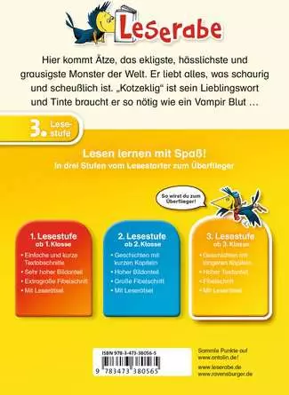 Leserabe - 3. Lesestufe: Ätze, das Tintenmonster