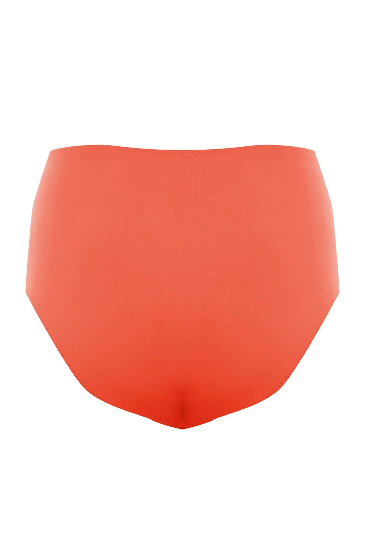 Trendyol Collection  Rotes, reguläres Bikiniunterteil mit Ausschnitt/Fenster und hoher Taille TBESS20BA0184