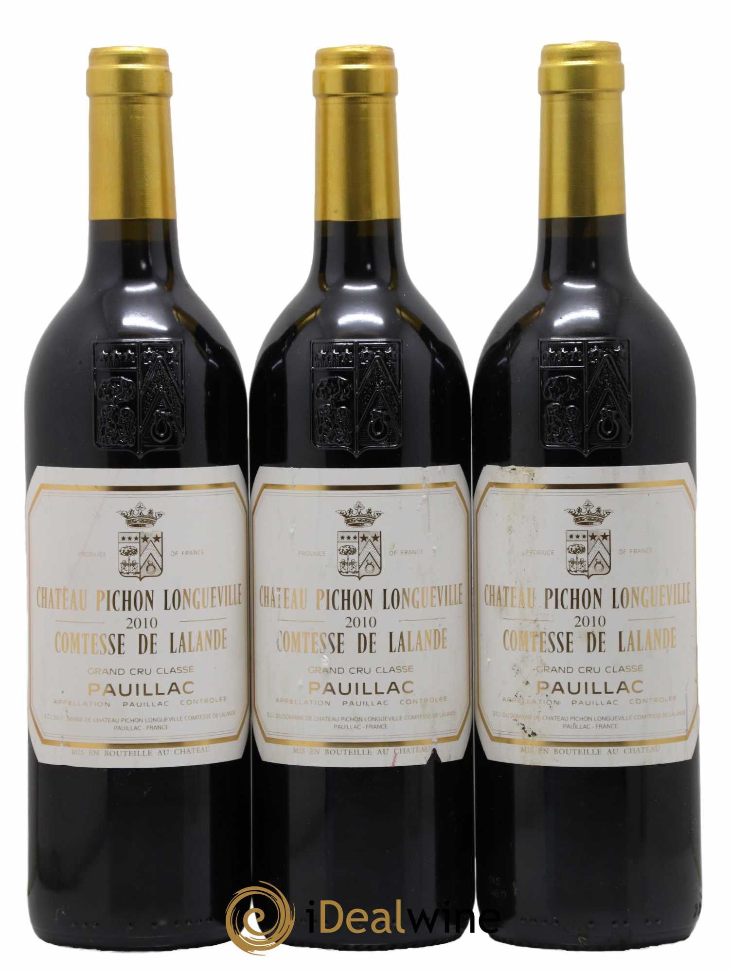 Château Pichon Longueville Comtesse de Lalande 2ème Grand Cru Classé  2010 - Lot de 3 Bouteilles