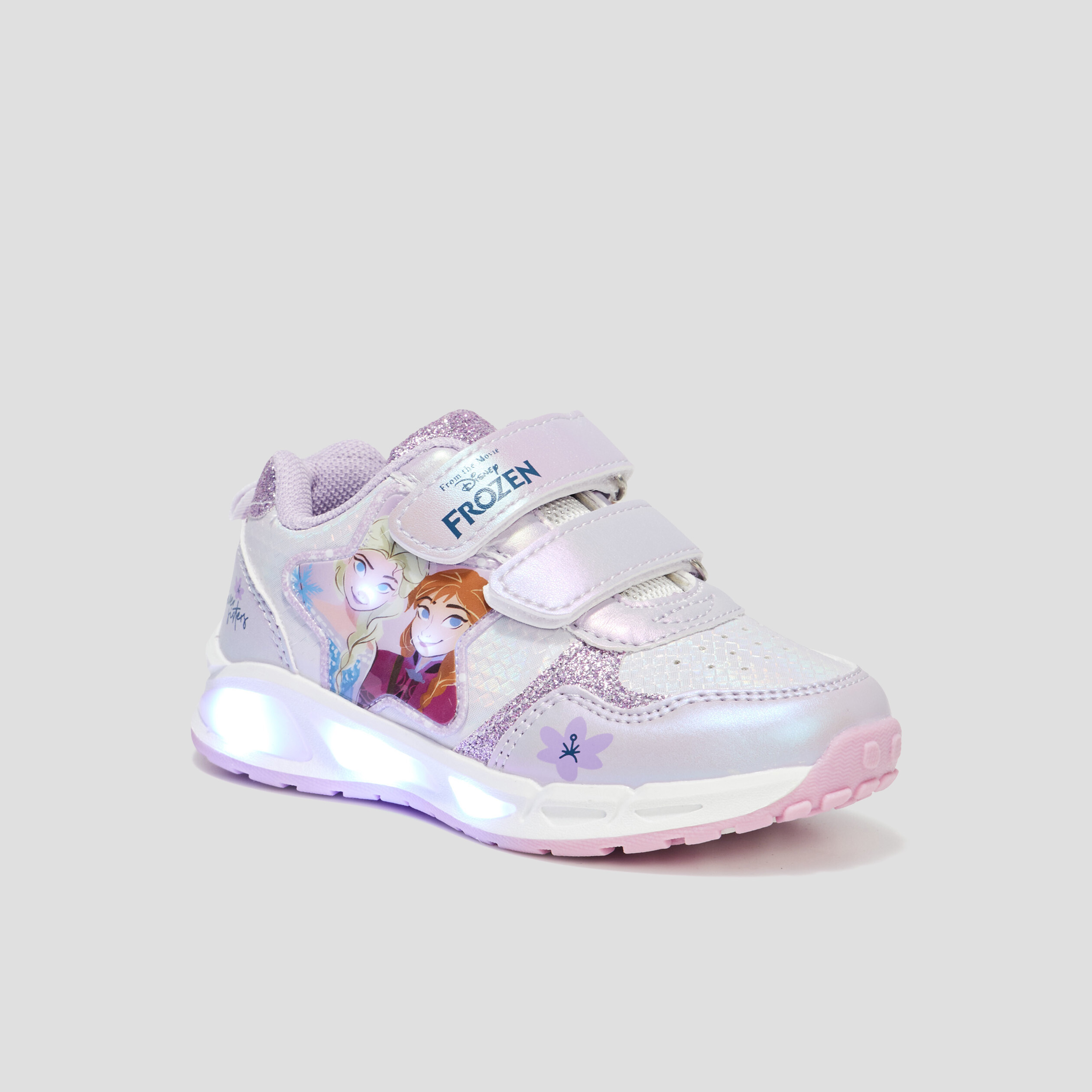 Baskets running lumineuses Frozen violet fille | La Halle