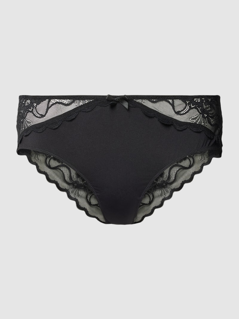 Slip mit Zierschleife Modell 'VITTORIA' in schwarz