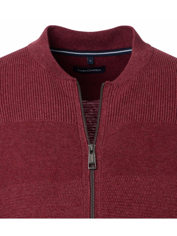CASAMODA Strickjacke in Rot günstig kaufen