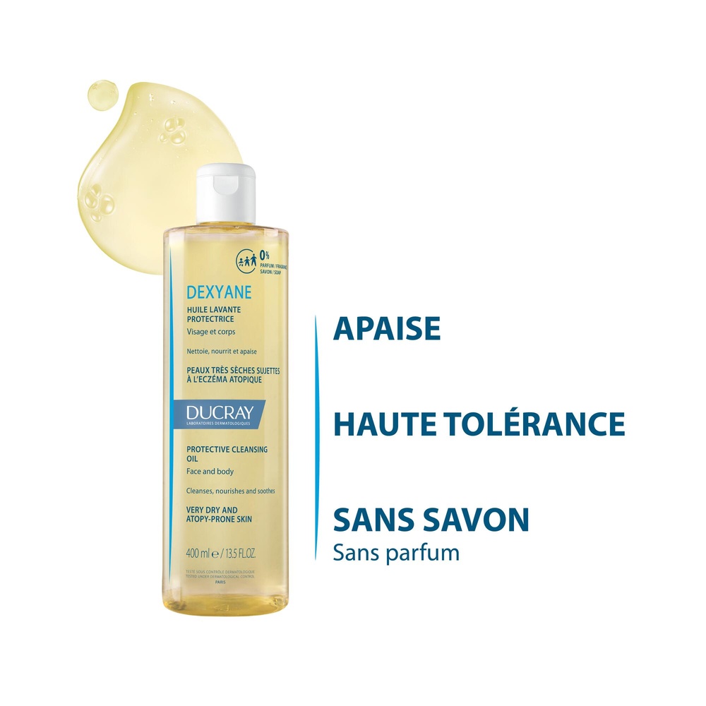 Ducray Dexyane huile lavante Dexyane 400 ml Huile lavante