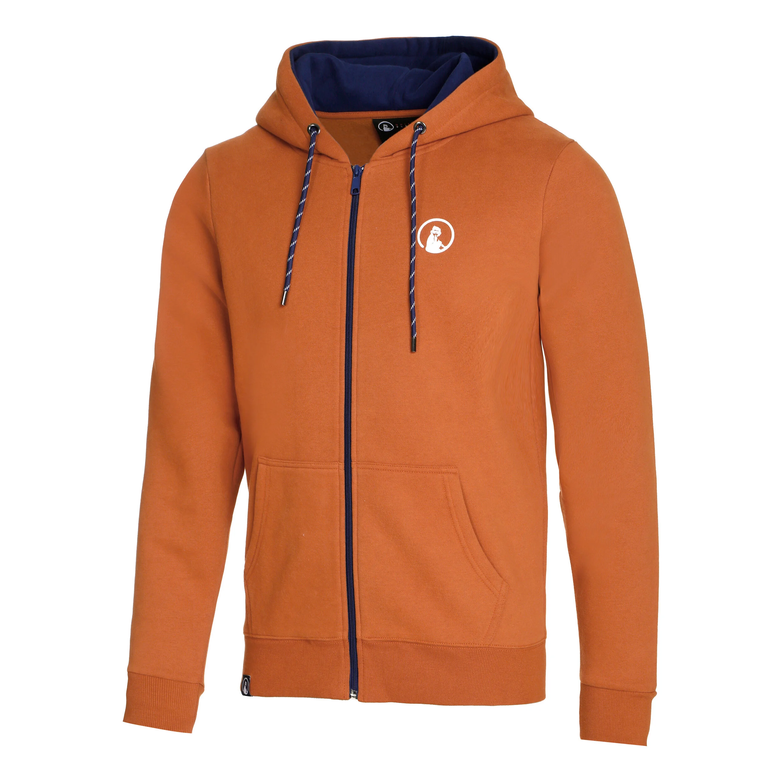 Retro Monkey Sweatjacke Herren - Orange, Mehrfarbig
