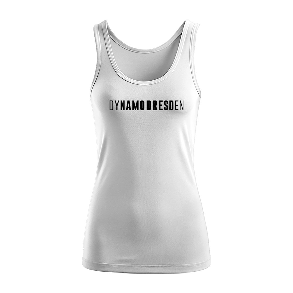 Damen Tank Top Schriftzug weiß