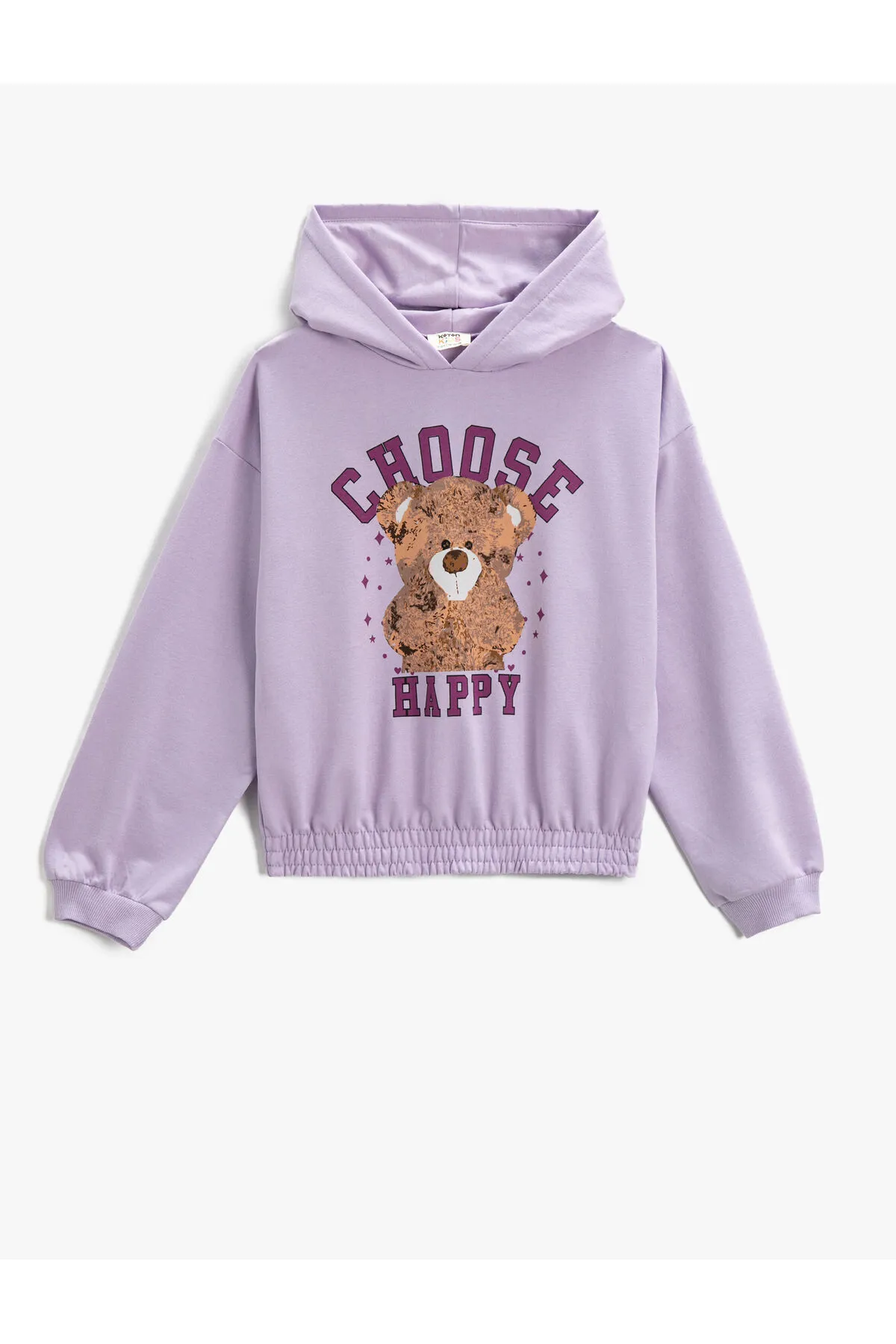 Koton  Bedrucktes Kapuzen-Sweatshirt mit langen Ärmeln