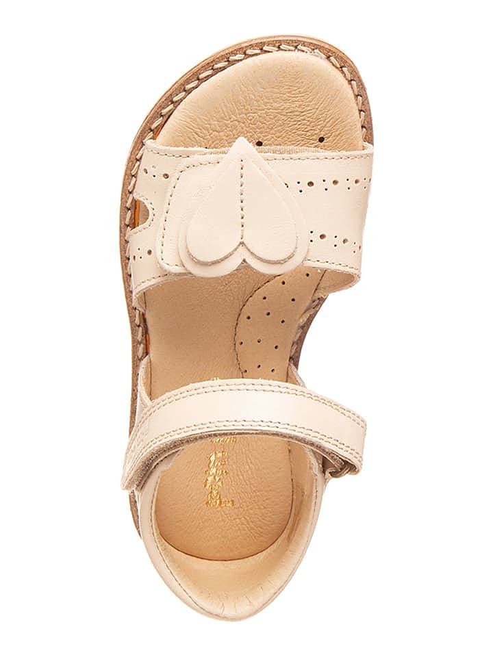 POM POM Leder-Sandalen in Creme günstig kaufen 29